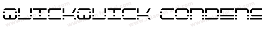QuickQuick Condensed Italic字体转换